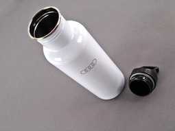 Audi Collection White Stainless Steel Water Bottle