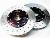 ECS ECS Tuning 2-Piece, Floating, Replica Rotor Pair - Cross-drilled  Slotted