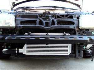 Front Mount Intercooler - Black Hoses