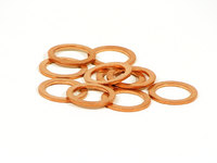 Copper Drain Plug Seal Washer-Pack Of 10