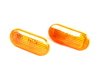 Van Wezel Rough Style Amber Fender Sidemarker - Pair
