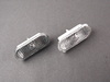 Van Wezel Rough Style Clear Fender Sidemarker - Pair