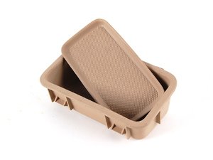 Arm Rest Delete Kit With Rubber Storage Insert - Light Beige