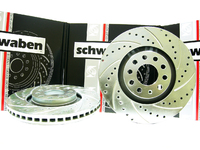 Cross-Drilled/Slotted Rotor - 12.3 (312x25) - Pair, Zinc Plated